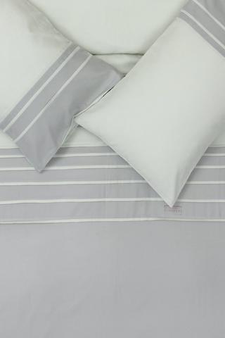 Pleat Stripe Duvet Cover Set