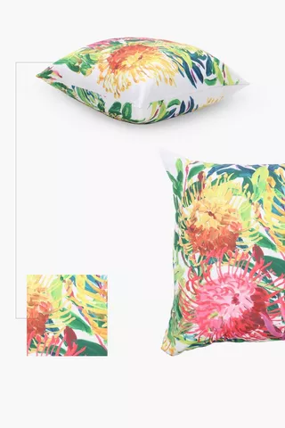 Waterproof Outdoor Botanical Scatter Cushion, 50x50cm