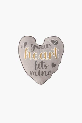 Shaped Boho Heart Scatter Cushion,