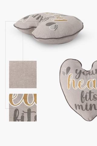 Shaped Boho Heart Scatter Cushion,