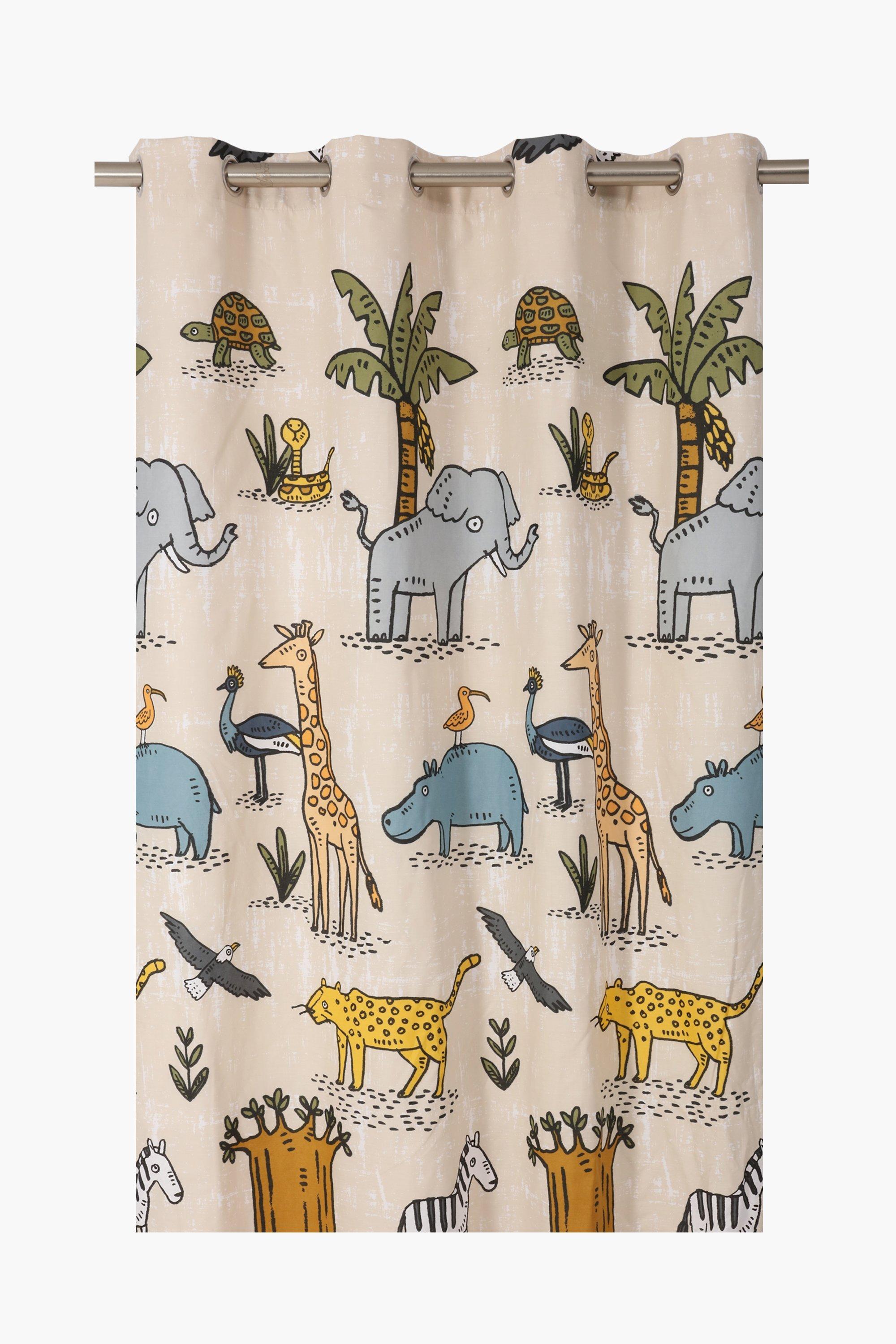 Eyelet Animal Curtain 140x225cm