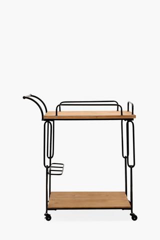 Metal And Wood Drinks Trolley