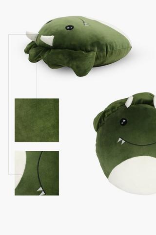 Dino Shaped Scatter Cushion, 40x40cm