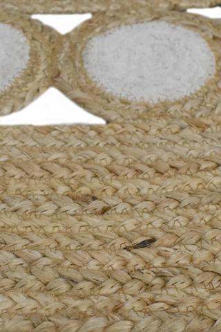 Jute Woven Round Rug, 120cm