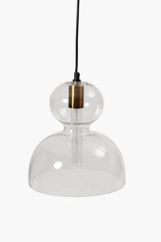 Glass Stack Hanging Pendant, 33x25cm