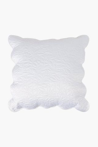Satin Classic Leaf Scatter Cushion, 60x60cm