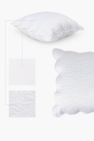 Satin Classic Leaf Scatter Cushion, 60x60cm