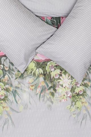 Microfibre Protea Floral Duvet Cover Set
