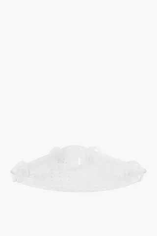 Clear Corner Shower Caddy With Suction Pads