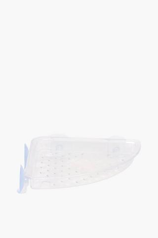 Clear Corner Shower Caddy With Suction Pads