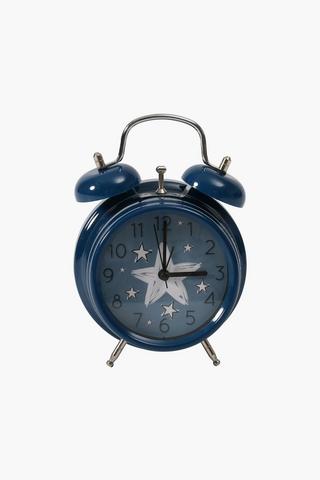 Twin Bell Star Clock