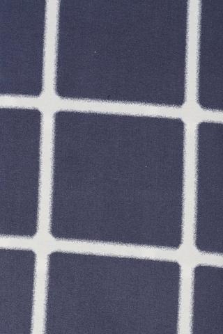 Microfibre Check Fitted Sheet