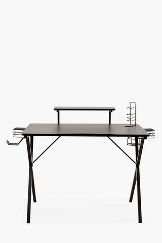Gaming Office Desk With Shelf, 64x100x75 cm