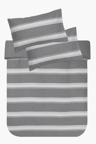 Marl Stripe Duvet Cover Set