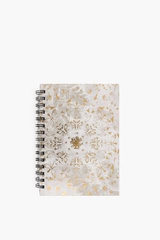 Bijou Metallic Spiral Notebook A5