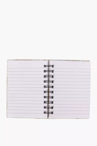 Bijou Metallic Spiral Notebook A6