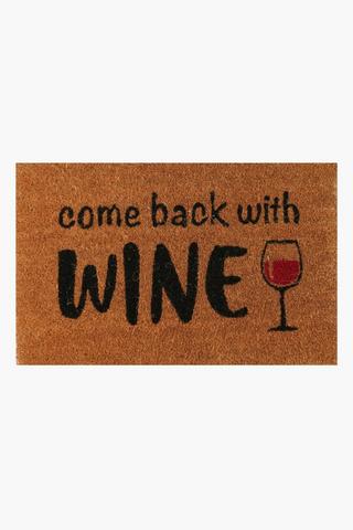 Coir Wine Door Mat, 40x60cm