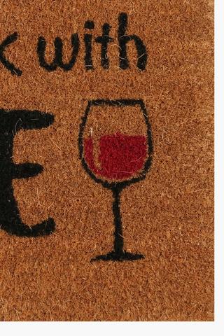 Coir Wine Door Mat, 40x60cm