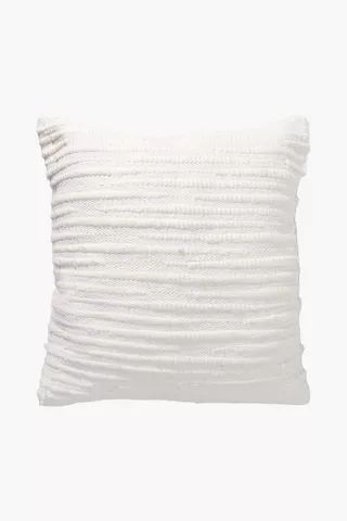Textured Lines Feather Scatter Cushion, 60x60cm