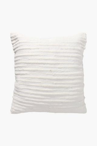 Textured Lines Feather Scatter Cushion, 60x60cm
