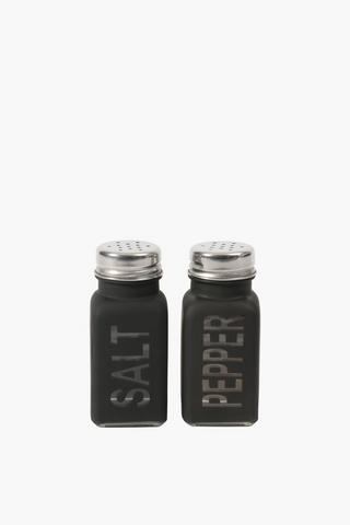 Frosted Glass Salt And Pepper Cellars