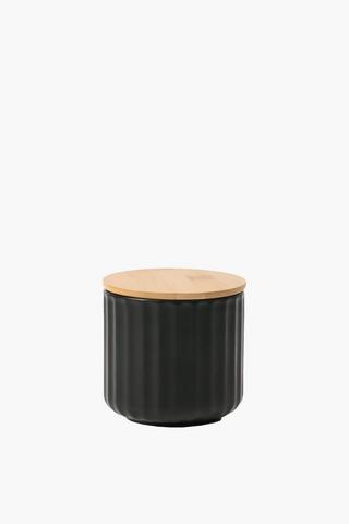 Ceramic Fluted Canister Medium