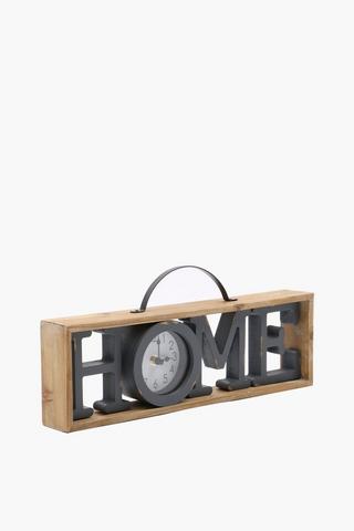 Wooden Home Clock, 18x40cm