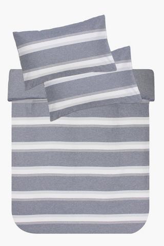 Marl Stripe Duvet Cover Set