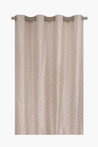 Jacquard Luna Eyelet Curtain, 225x225cm
