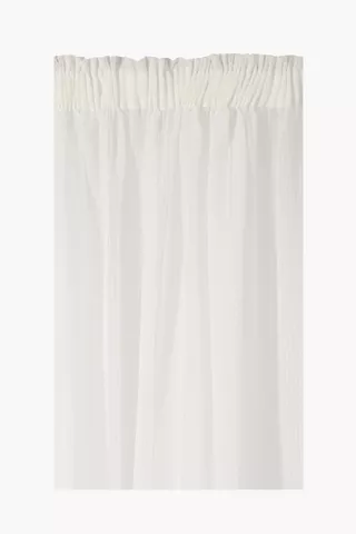 Sheer Tinley Fray Taped Curtain, 230x218cm