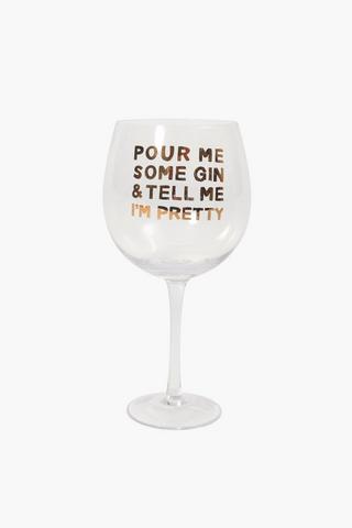 Slogan Gin Glass