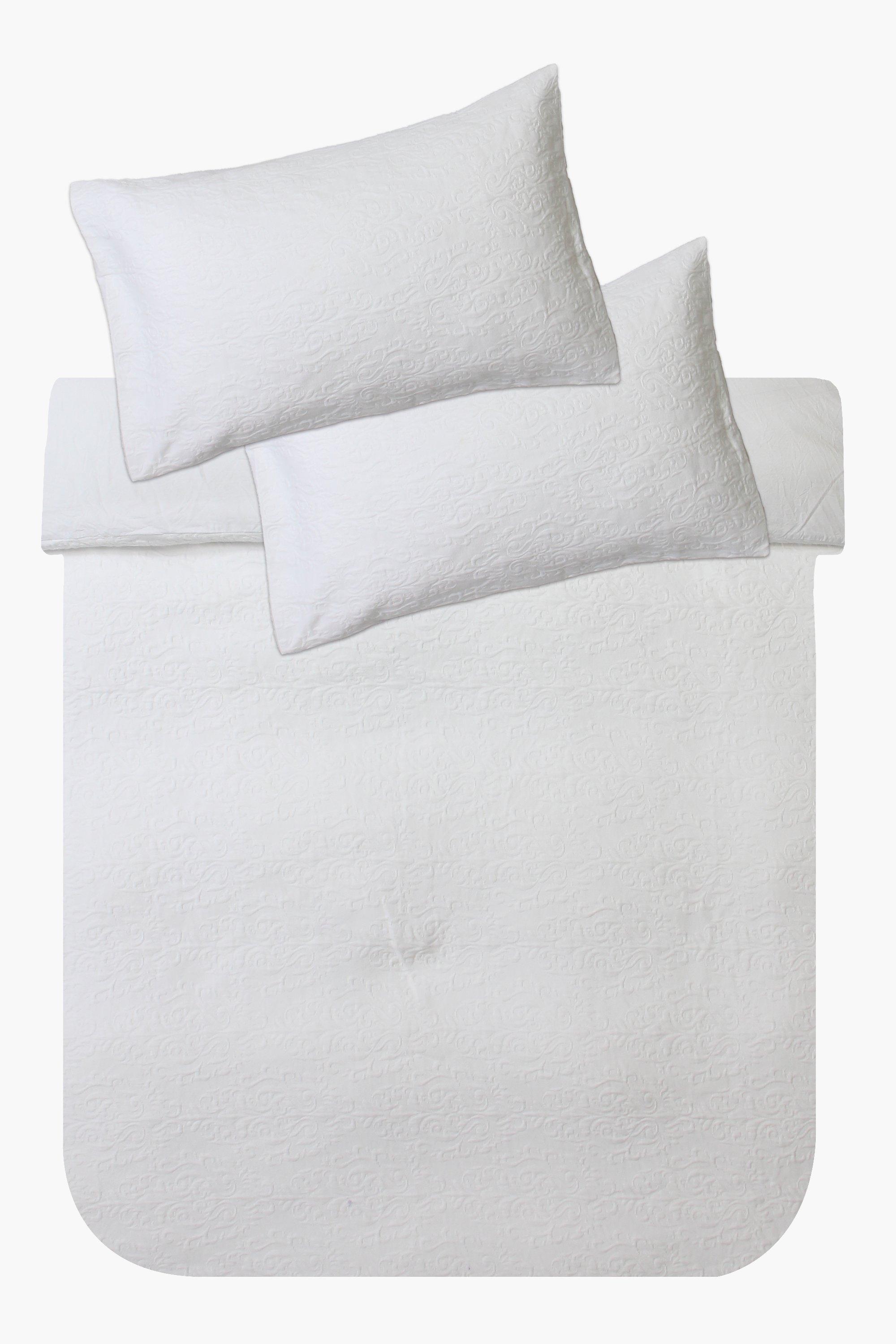 Cotton Jacquard Damask Duvet Cover Set