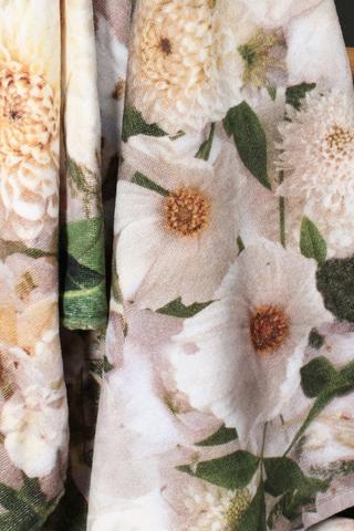 Printed Botanical Cotton Towel