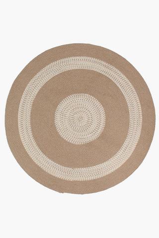 Jute Ocean Round Rug, 120cm