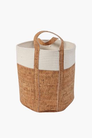 Cork Laundry Rustic Basket, Medium