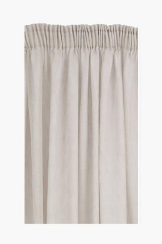 Sheer Slub Taped Curtain, 230x218cm