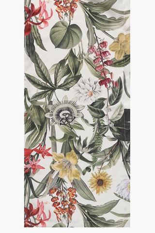Woven Floral Table Runner