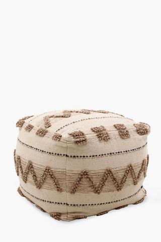 Textured Pouffe
