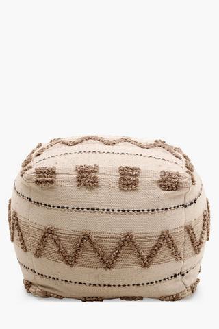 Textured Pouffe
