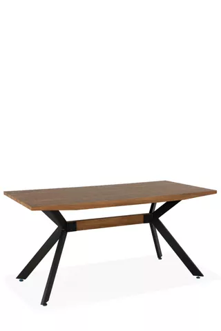 Timber Brace Dining Table, 180X90X76cm.