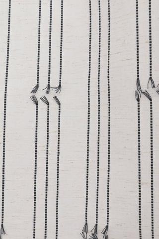 Seattle Embroidered Stripe Eyelet Curtain, 140x225cm