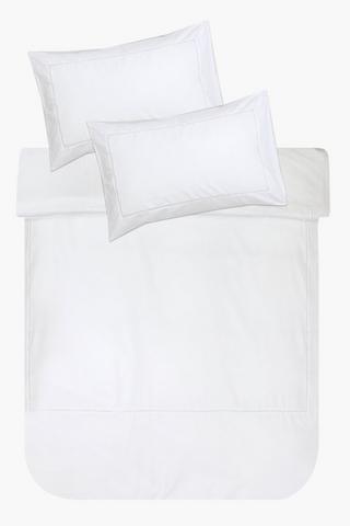 144 Thread Count Cotton Stitch Duvet Cover Set