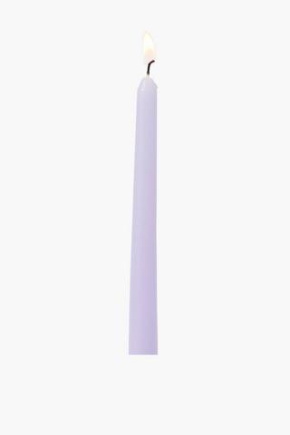 2 Pack Lavender Dinner Candles, 27cm