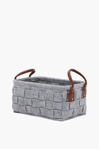 Felt Weave Utility Basket, Medium
