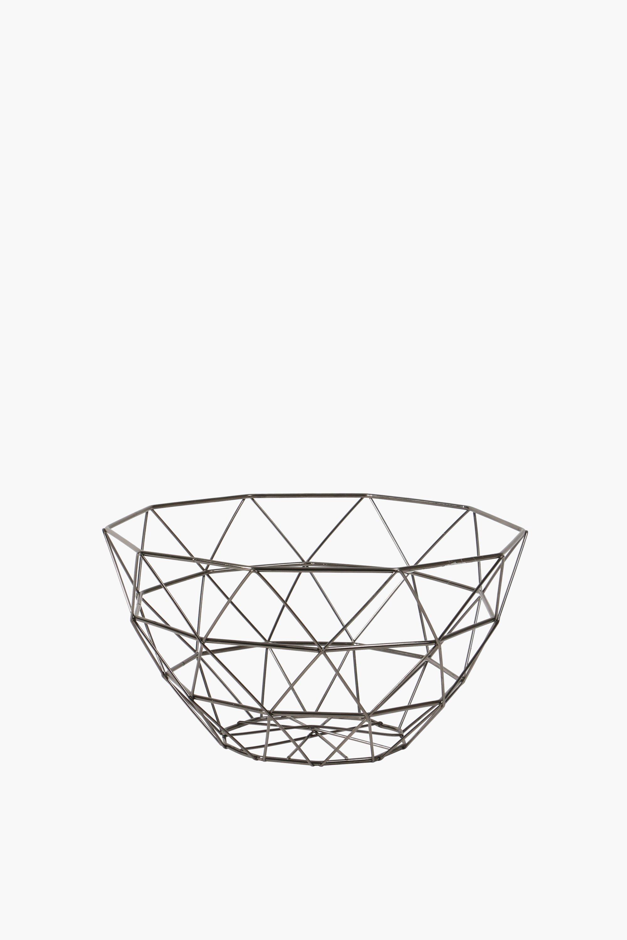 Gunmetal Fruit Basket