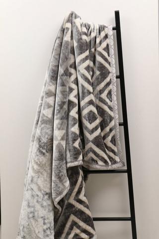 Mink Tzaneen Geometric Blanket, 200x220cm