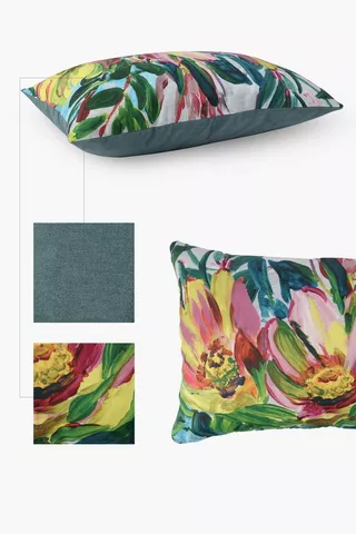 Printed Sangria Floral Scatter Cushion, 40x60cm