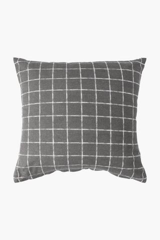 Printed Boston Check Scatter Cushion, 45x45cm