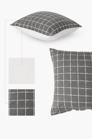 Printed Boston Check Scatter Cushion, 45x45cm