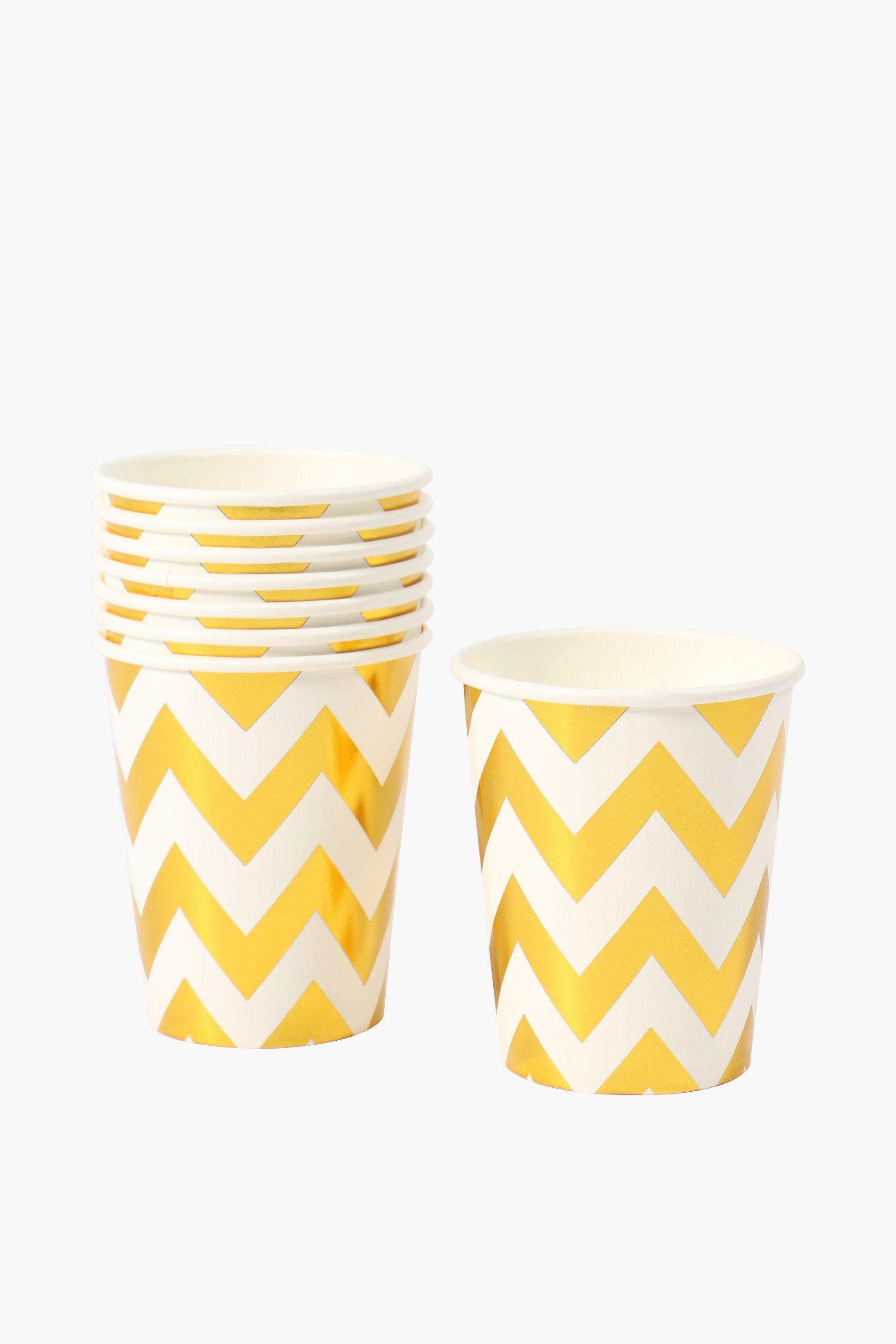 8 Pack Metallic Paper Cups